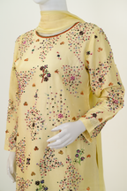 Lemora – Minimal Embroidered Silk Set
