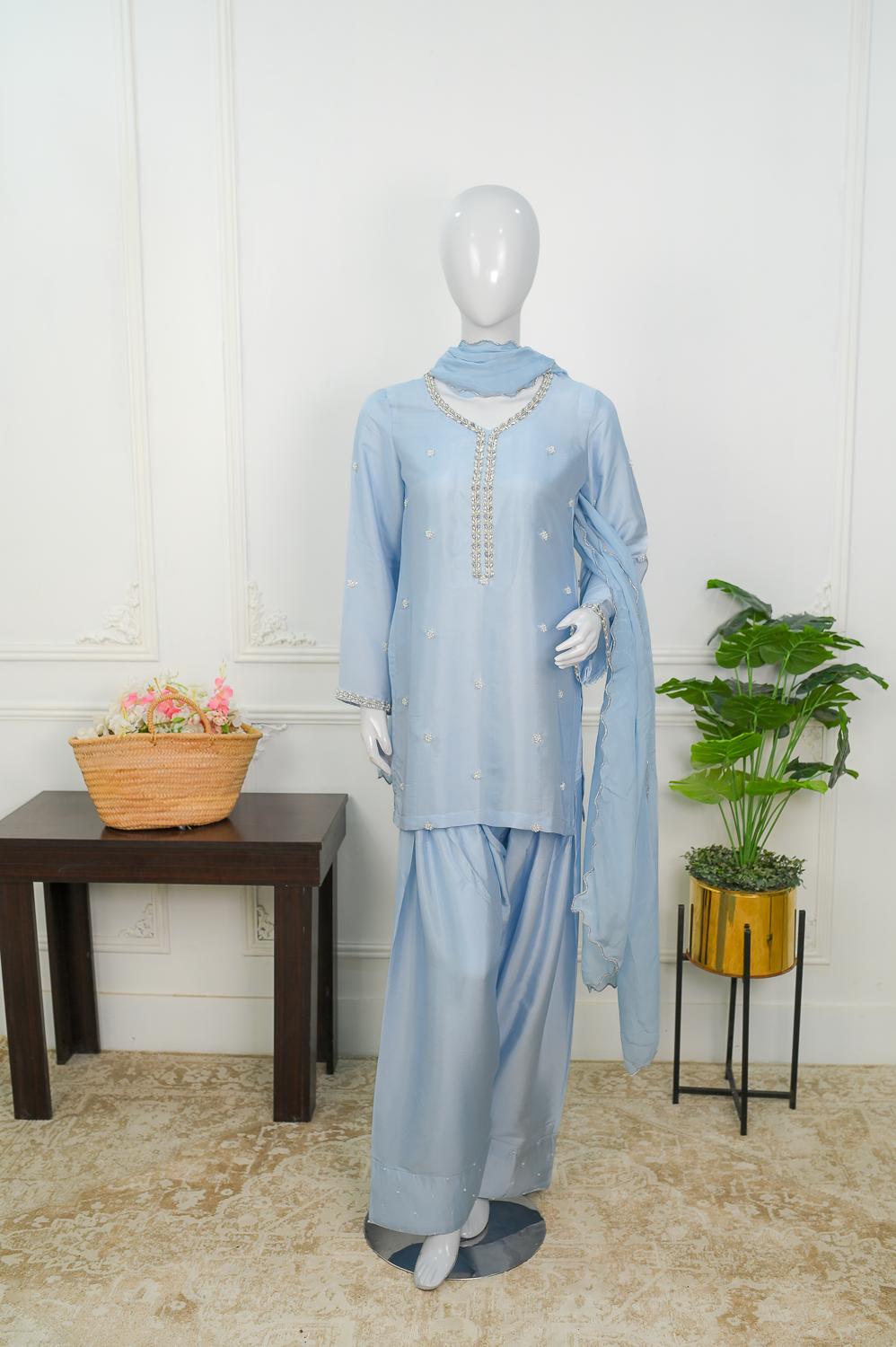 Icy Flora RTD – Embroidered Silk Formal Set