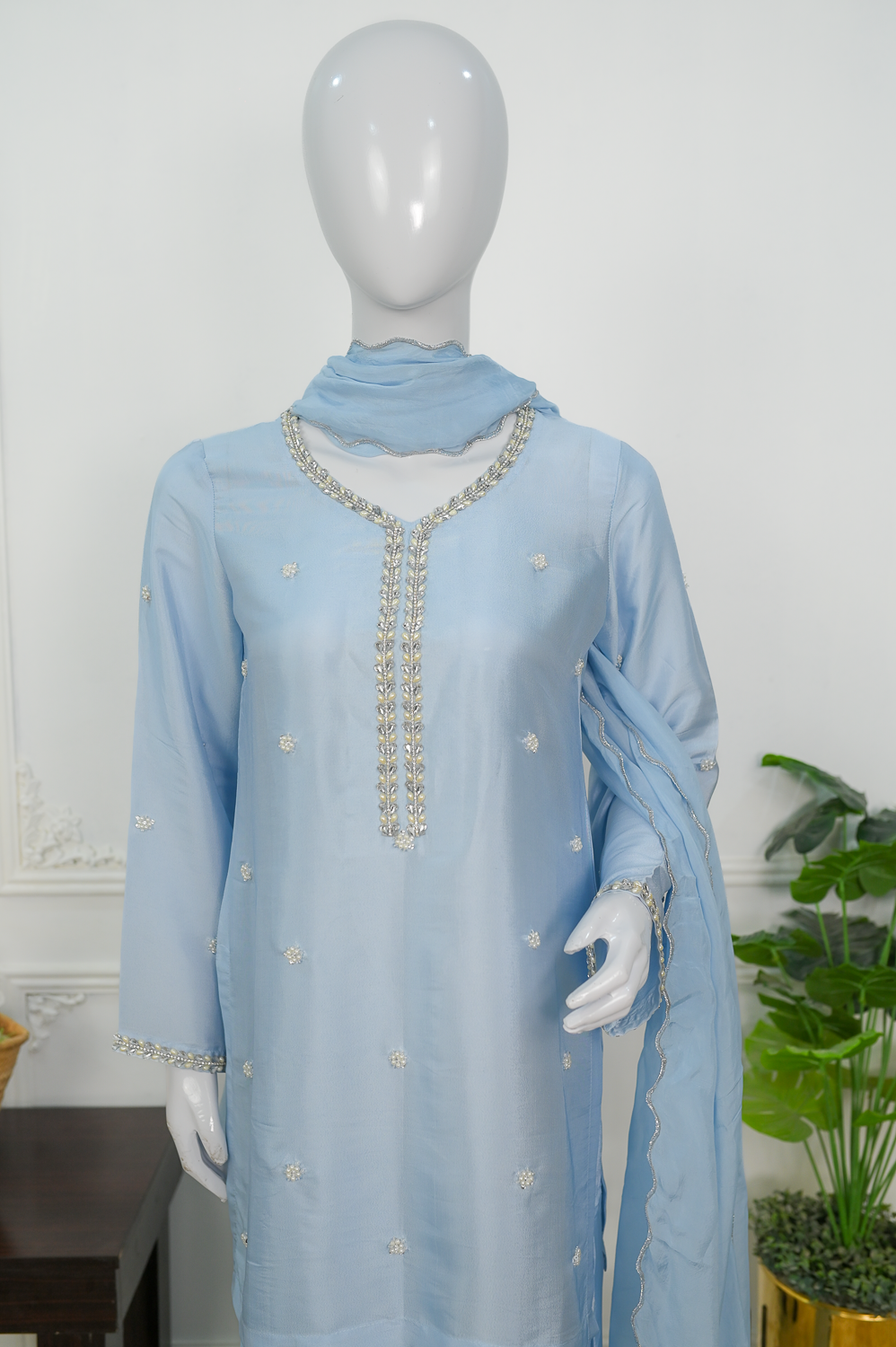 Icy Flora RTD – Embroidered Silk Formal Set