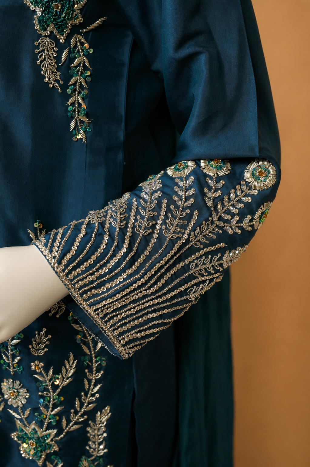 Azure RTD – Embroidered Silk Formal Set