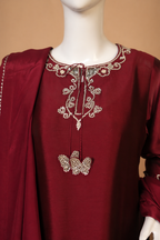 Rouge – Embroidered Silk Statement Set