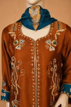 Elara – Embroidered Sheesha Silk Set
