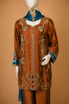 Elara – Embroidered Sheesha Silk Set
